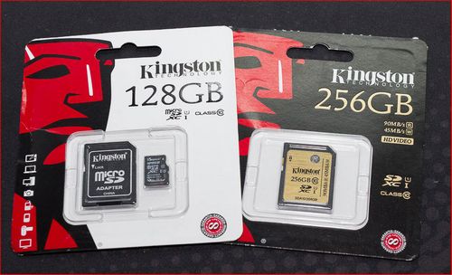 Kingston представляет карты памяти sdxc емкостью 128 и 256 гигабайт