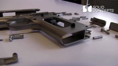 Первый металлический пистолет, напечатанный на 3d-принтере