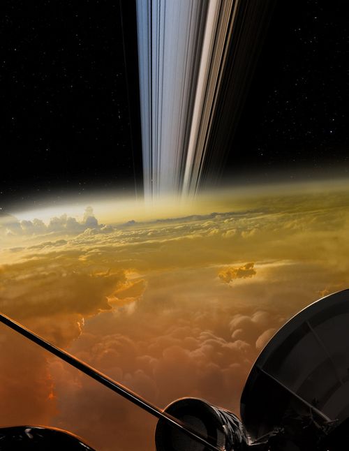 Зонд cassini сделал уникальные цветные фото колец сатурна